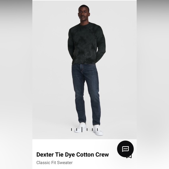 Rag and Bone Dexter Dye Crew Sweater - Men’s small - black - Picture 3 of 12